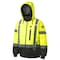Pioneer High Visibility Waterproof Heated Bomber Jacket, Polyester, Yellow, S V1210160U-S - alternate 1